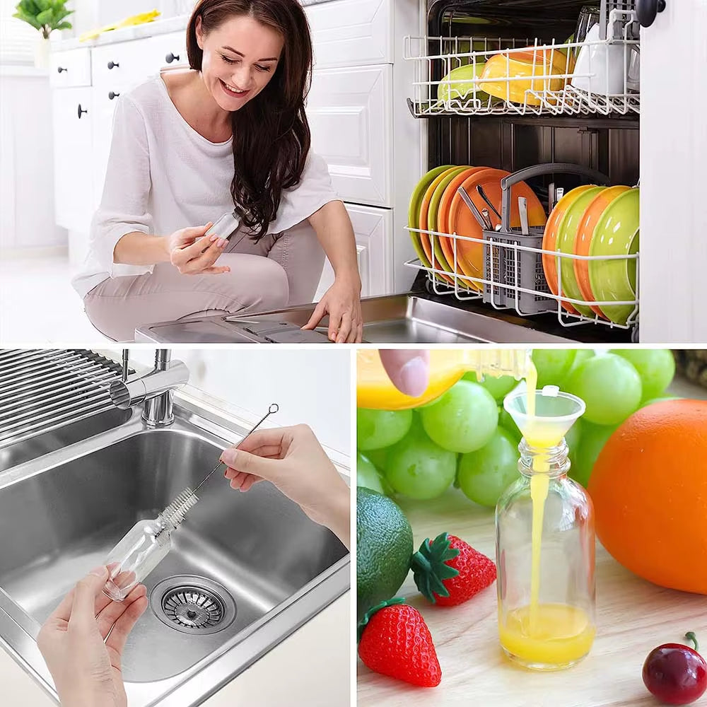 2Oz Small Clear Glass Bottles with Lids for Liquids, Tiny Short Jars with Caps Mini Glass Juice Bottles for Potion, Ginger Shots