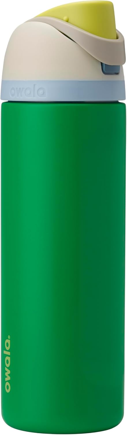 Owala Freesip Insulated Stainless Steel Water Bottle with Straw for Sports, Travel, and School Bpa-Free Sports Water Bottle, 24 Oz, Tropical