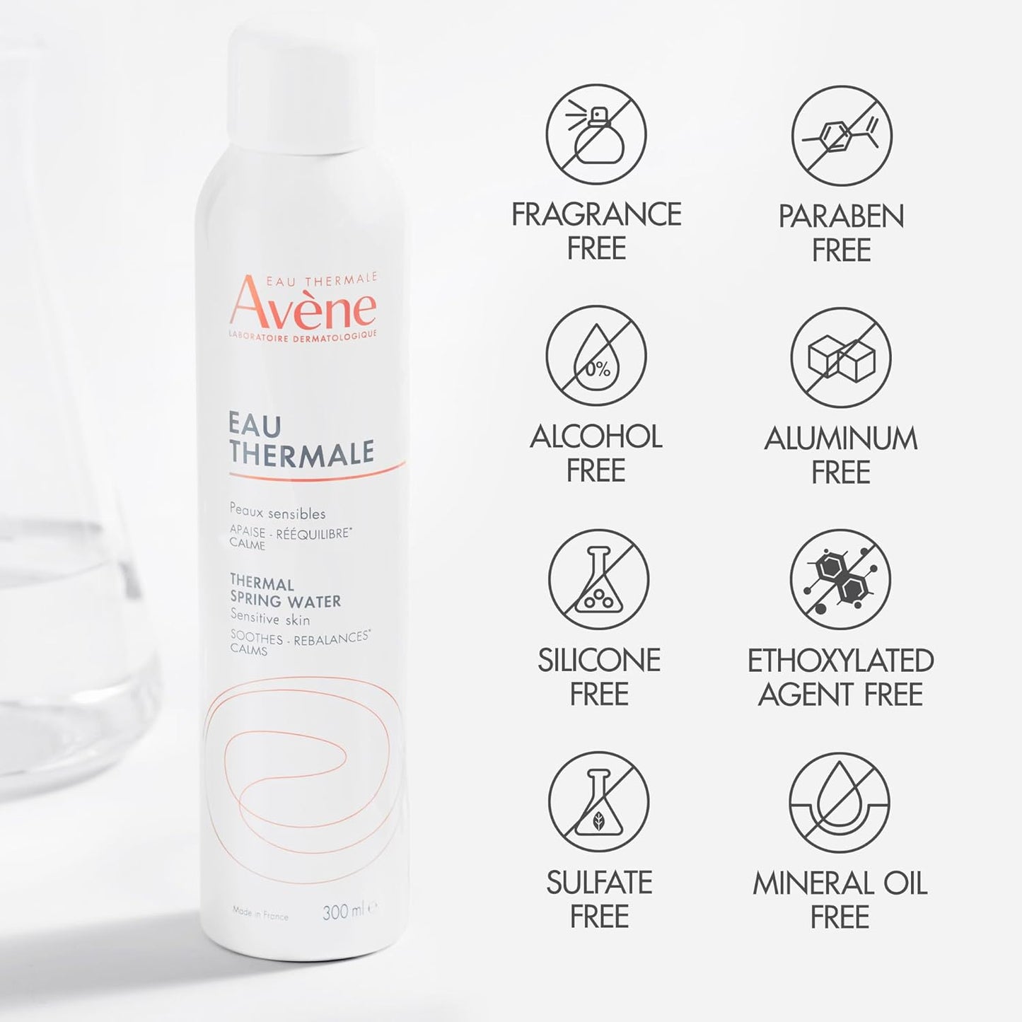 Avène Thermal Spring Water, Soothing Calming Facial Mist Spray for Sensitive Skin