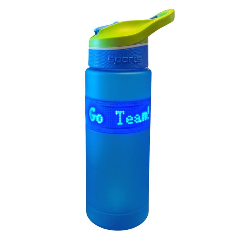 ARCTIC GLOW 27 Oz Customizable LED Water Bottle with Leakproof Straw Top - Stay Hydrated in Style!
