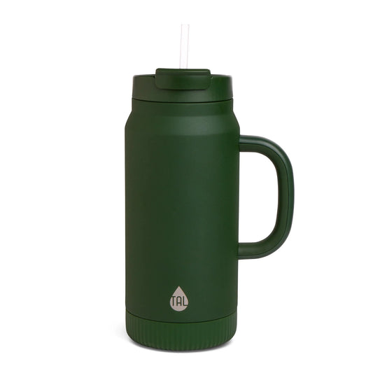 64 Fl Oz Army Green Stainless Steel Hudson Tumbler with Straw