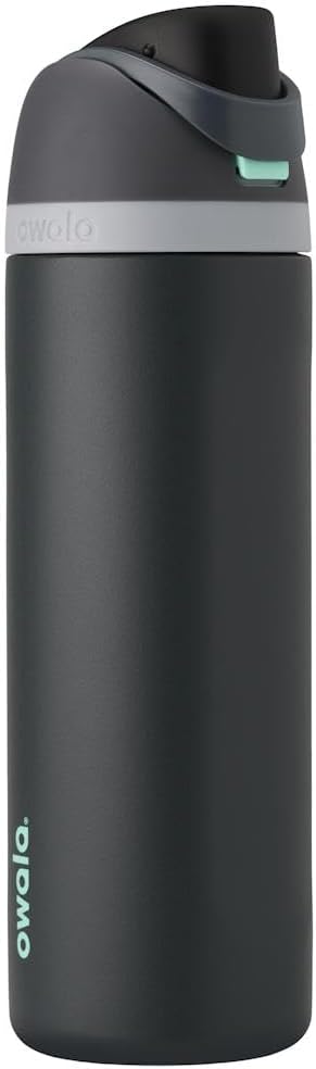 Owala Freesip Insulated Stainless Steel Water Bottle with Straw for Sports, Travel, and School Bpa-Free Sports Water Bottle, 24 Oz, Tropical