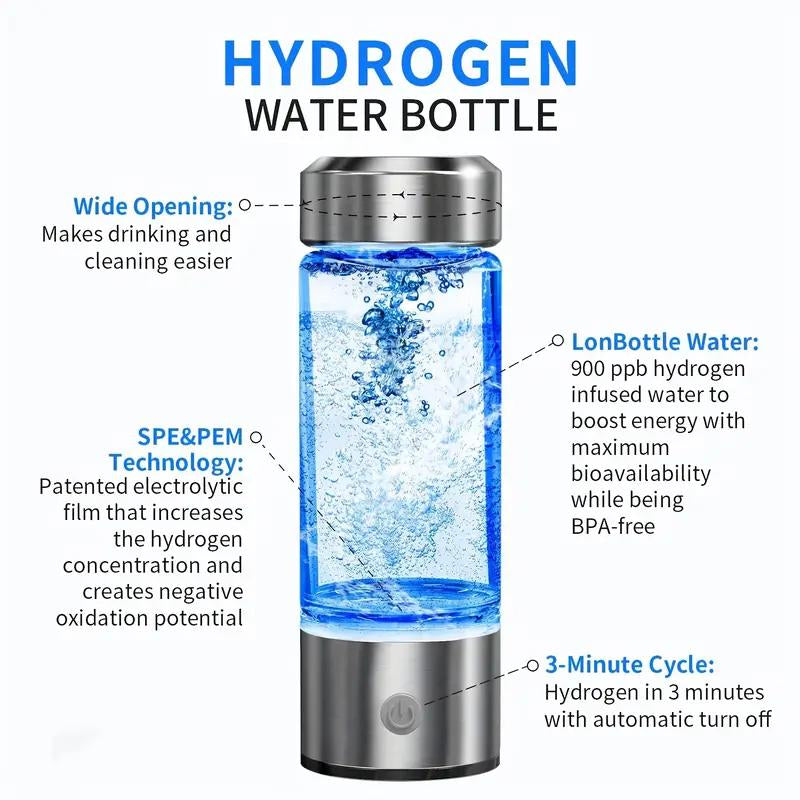 Hydrogen Infusion Water Bottle for Enhanced Hydration