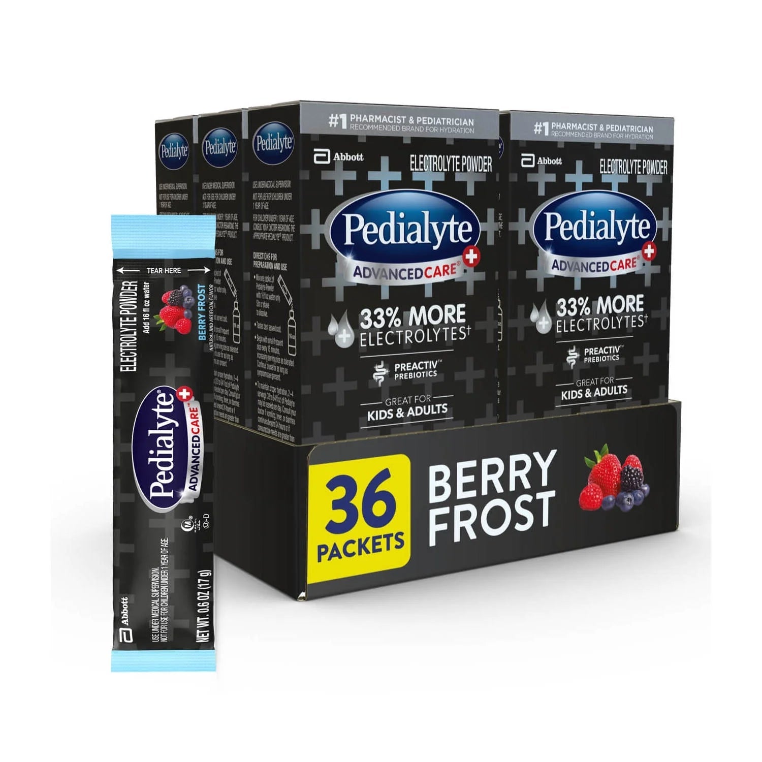 Advancedcare Plus Electrolyte Powder - Berry Frost Flavor, 36 Packets