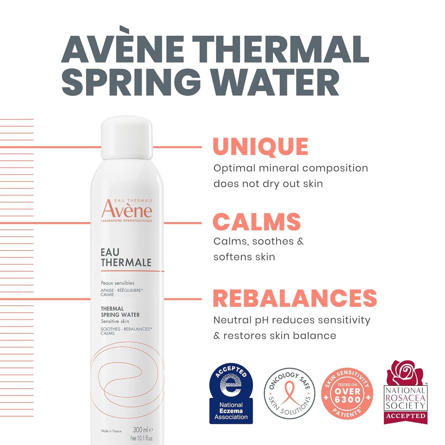 Avène Thermal Spring Water, Soothing Calming Facial Mist Spray for Sensitive Skin