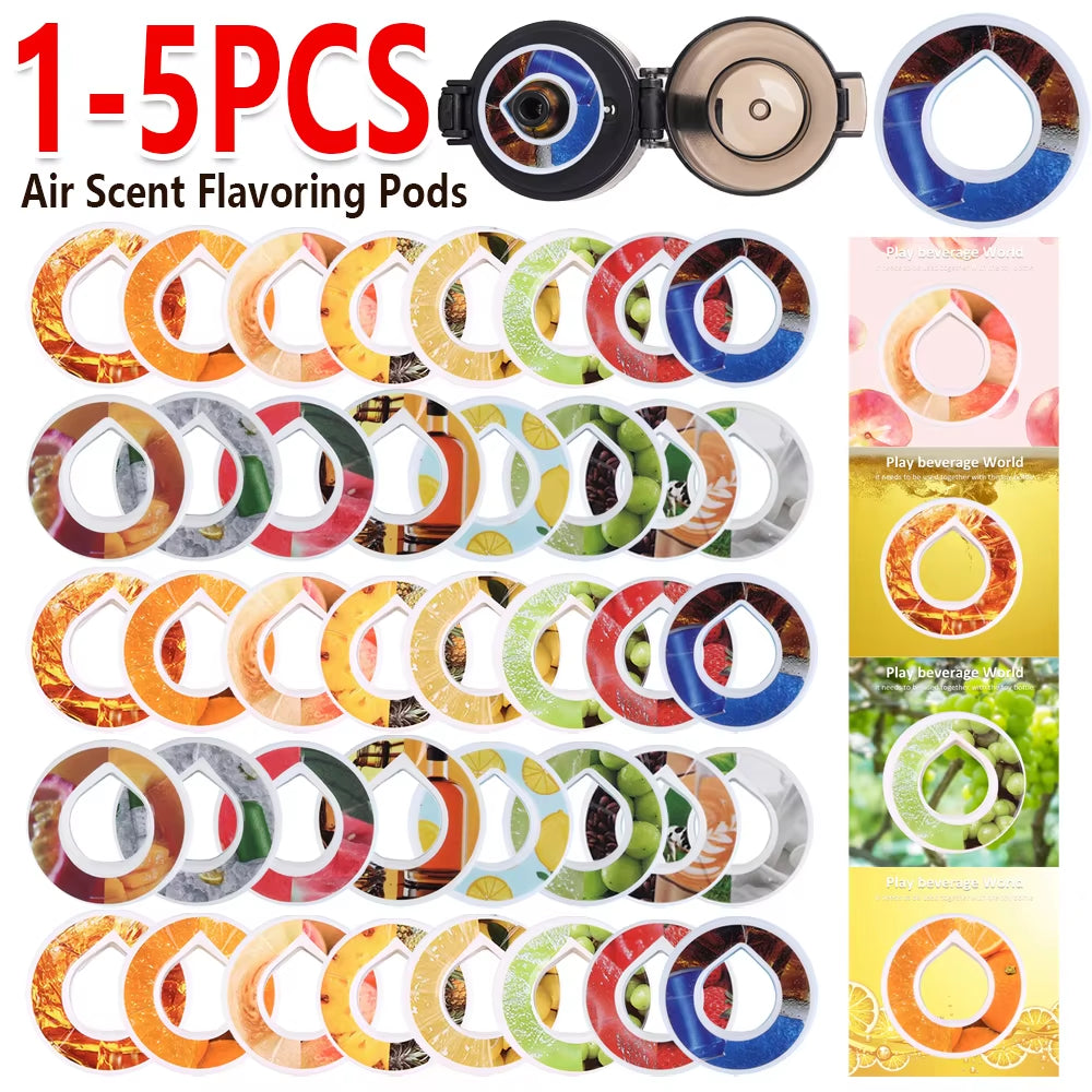 Scented Flavoring Pods for Water Bottles - Sugar-Free Fruit Infusion Enhancer (1-5 Pieces)