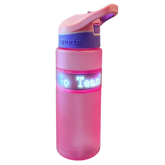 ARCTIC GLOW 27 Oz Customizable LED Water Bottle with Leakproof Straw Top - Stay Hydrated in Style!