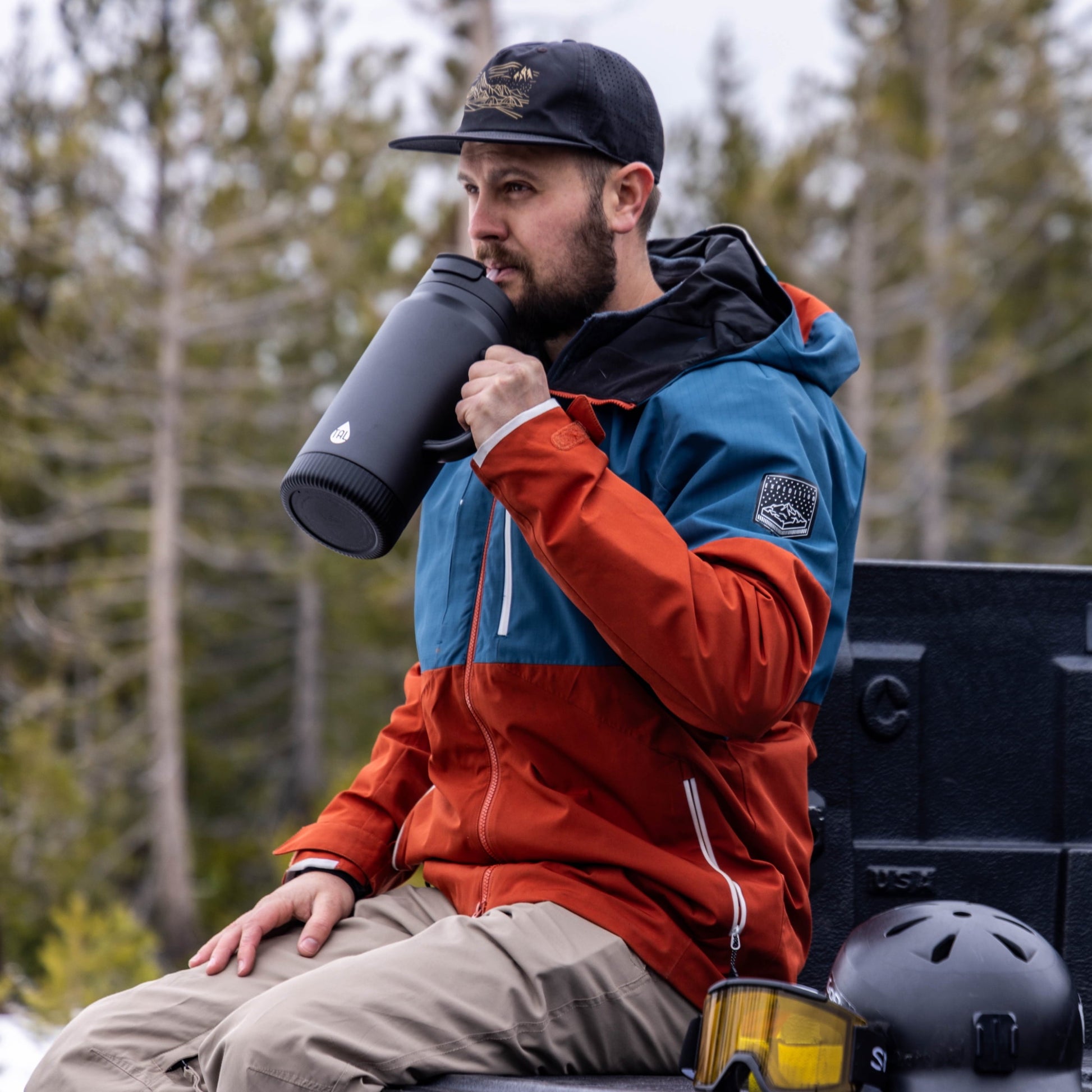 64 Fl Oz Army Green Stainless Steel Hudson Tumbler with Straw